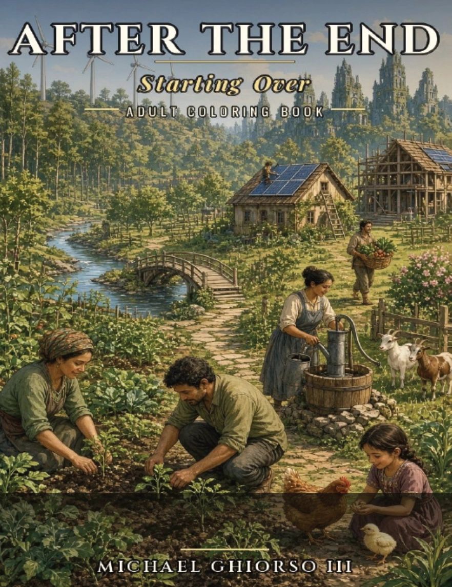 After the End Starting Over Adult Coloring Book by Michael Ghiorso III