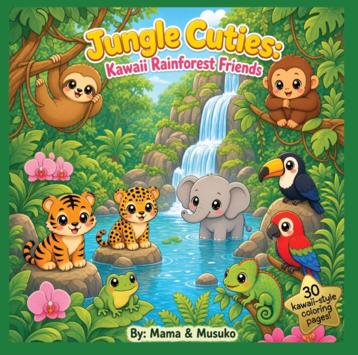 Jungle Cuties Kawaii Rainforest Friends by Mama & Musuko
