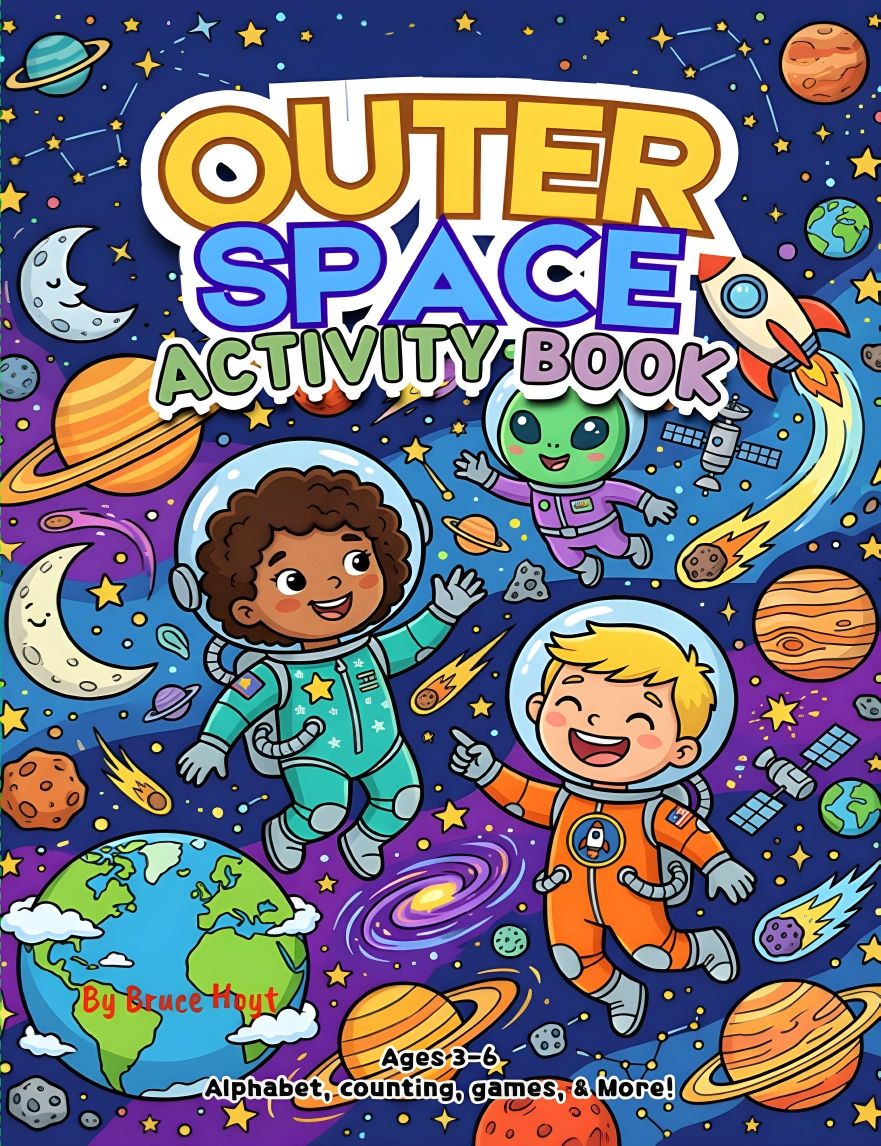 Outer Space Activity Book Ages 3-6